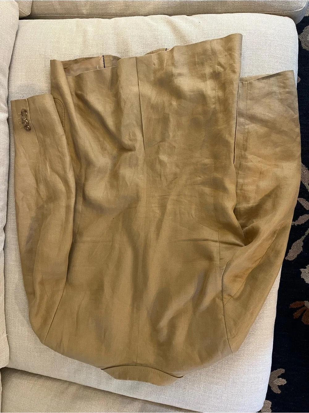 Banana Republic Tan Linen Blazer Jacket